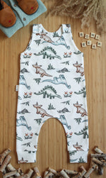 Load image into Gallery viewer, Handmade romper made of 100% GOTS certified organic cotton
