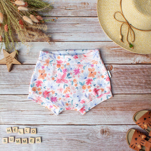 Cuffed Shorts - Wildflowers